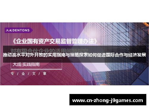 推动高水平对外开放的实用指南与策略探索如何促进国际合作与经济发展